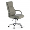 Fauteuil Bureau Counter, résistant jusqu'à 150 kg, fabriqué en acier et cuir