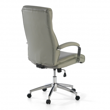fauteuil de bureau gris counter simil cuir accoudoirs rembourres 6