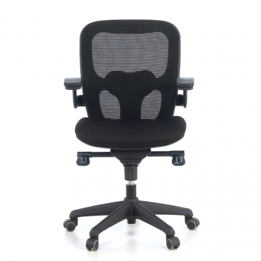 chaise ergonomique noir chaise de bureau maille accoudoirs mobiles soutien lombaire 4