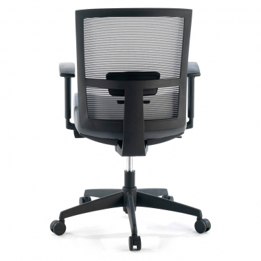 chaise ergonomique gris structure noire maille accoudoirs reglables 1d soutien lombaire 7