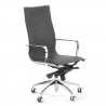 Fauteuil de bureau design Brenton, cadre en acier, dossier haut