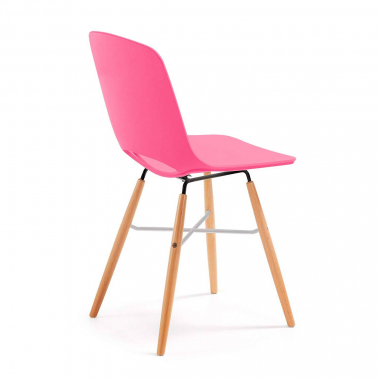 chaise de bureau enfant rouge joy plastique sans accoudoirs 4