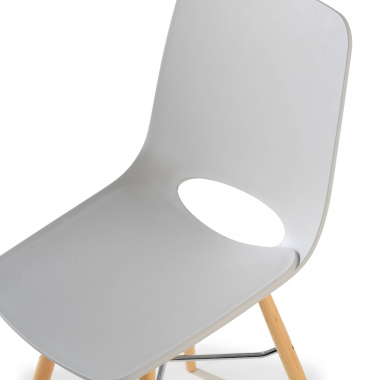 chaise de bureau enfant gris joy plastique sans accoudoirs 5