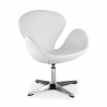 Fauteuil Salle Attente Club, pivotante, cuir synthétique