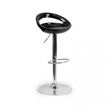 tabouret de bar noir danko plastique sans accoudoirs 1