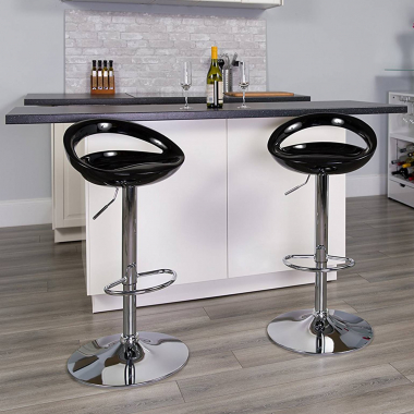 tabouret de bar noir danko plastique sans accoudoirs 6
