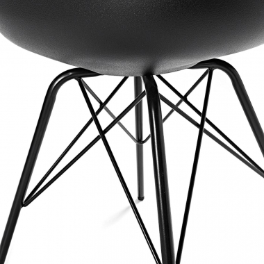 chaise de conference noir chaise pietement metallique plastique sans accoudoirs 5