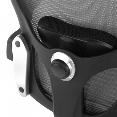 chaise ergonomique gris chaise de bureau maille accoudoirs mobiles soutien lombaire 6