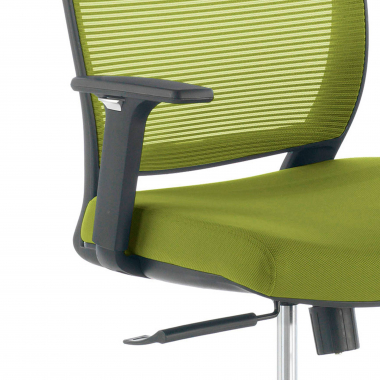 chaise pivotante vert chaise structure noire maille accoudoirs reglables 1d 5