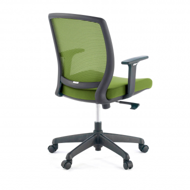 chaise pivotante vert chaise structure noire maille accoudoirs reglables 1d 4