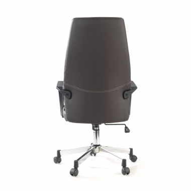 fauteuil de bureau marron victory simil cuir accoudoirs fixes 7
