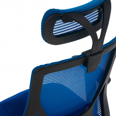 Chaise pour Ordinateur Lake, en maille, avec accoudoirs réglables et appui-tête