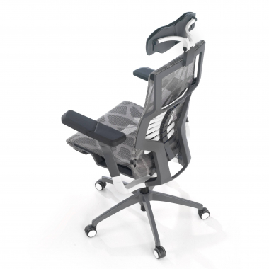 Chaise Gaming Professionnel Dynamic, accoudoirs 5D, avec Repose-Pieds