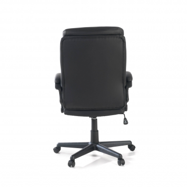 fauteuil de bureau noir denis simil cuir accoudoirs rembourres 6