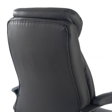 fauteuil de bureau noir denis simil cuir accoudoirs rembourres 7