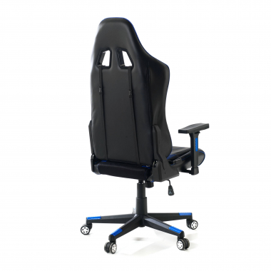chaise gaming bleu chaise gaming simil cuir accoudoirs reglables 3d 7