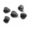 Jeu de roulettes 50 mm pour sols durs