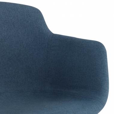 chaise de conference blanc bleu 4 pattes tissu accoudoirs rembourres 6