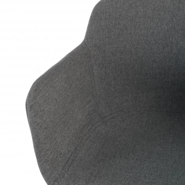 chaise de conference blanc anthracite 4 pattes tissu accoudoirs rembourres 6