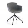 Chaise Visiteur Laure, Structure métallique, en tissu