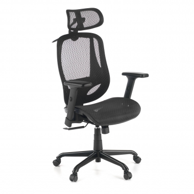 chaise ergonomique noir locktech maille accoudoirs reglables 1d soutien lombaire appui tete 1