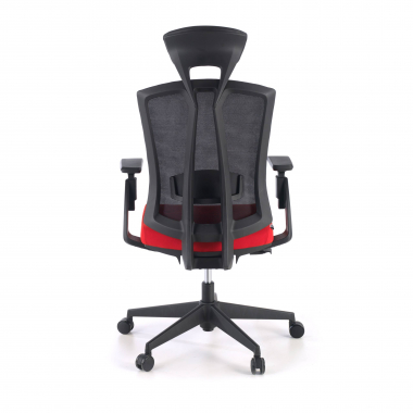 chaise ergonomique rouge ridley maille accoudoirs reglables 3d soutien lombaire appui tete 7