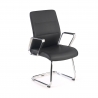Fauteuil Salle d'Attente Cron, structure en patin, éco-cuir