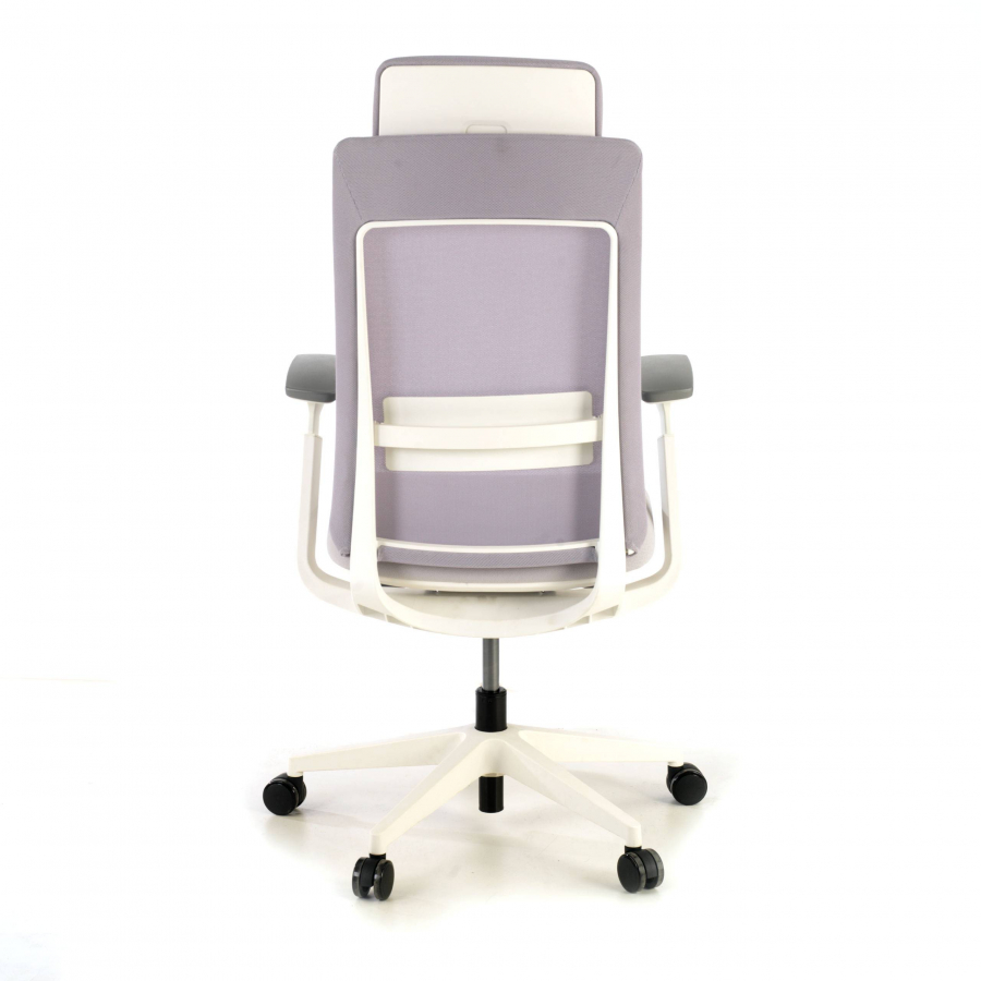 Chaise de Bureau Ergonomique Intouch white, Totalement Ajustable