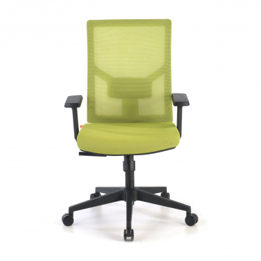 chaise ergonomique vert structure noire appui tete maille accoudoirs reglables 1d soutien lombaire 4
