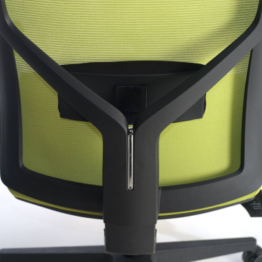 chaise ergonomique vert structure noire appui tete maille accoudoirs reglables 1d soutien lombaire 6