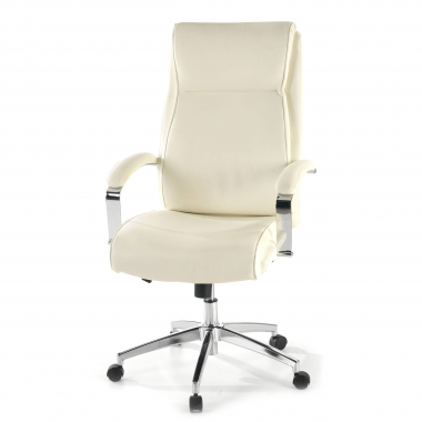 fauteuil de bureau blanc counter simil cuir accoudoirs rembourres 8