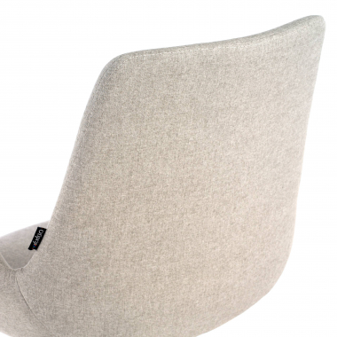 chaise de conference gris structure pietement luge tissu accoudoirs fixes 4