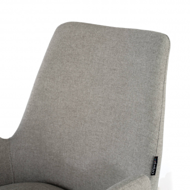 chaise de conference gris structure pietement luge tissu accoudoirs fixes 5