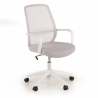 Chaise Pivotante bureau Grace, mécanisme basculant, en maille