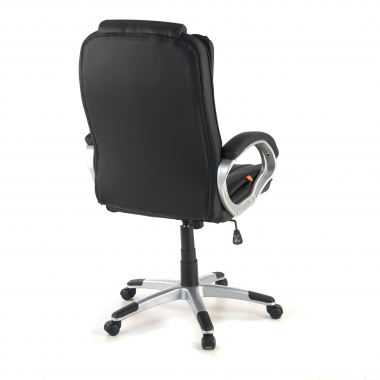 fauteuil de bureau noir baviere simil cuir accoudoirs rembourres 8