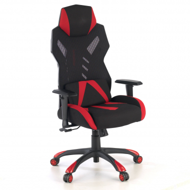 chaise gaming rouge fenix maille accoudoirs reglables 3d 1