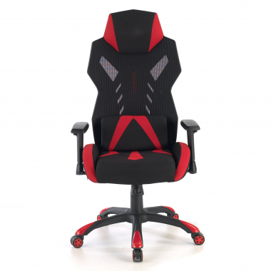chaise gaming rouge fenix maille accoudoirs reglables 3d 3