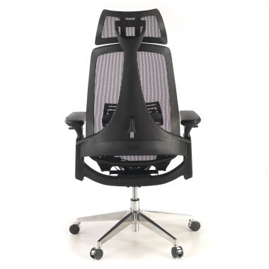 chaise ergonomique noir thunder maille accoudoirs reglables 3d soutien lombaire appui tete 9