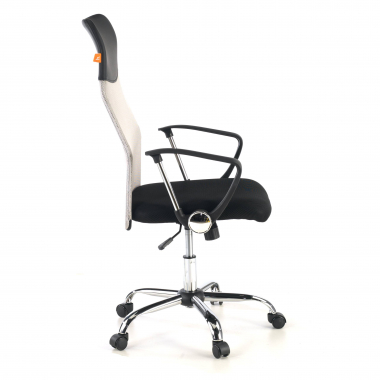 chaise de bureau gris nova maille accoudoirs fixes 4