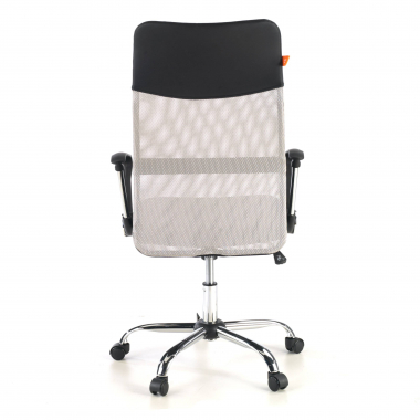 chaise de bureau gris nova maille accoudoirs fixes 6