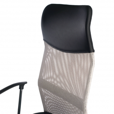 chaise de bureau gris nova maille accoudoirs fixes 8