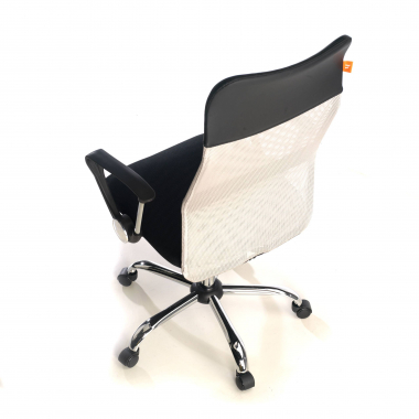 chaise de bureau gris nova maille accoudoirs fixes 9