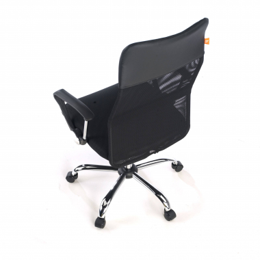 chaise de bureau noir nova maille accoudoirs fixes 9