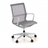 Chaise de bureau design Fox white, Dossier Basculant, en Maille