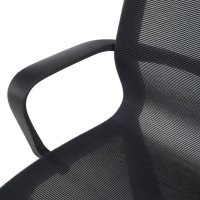 Chaise bureau design Fox black, Dossier Basculant, en Maille