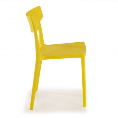 chaise de conference jaune samba plastique sans accoudoirs 7