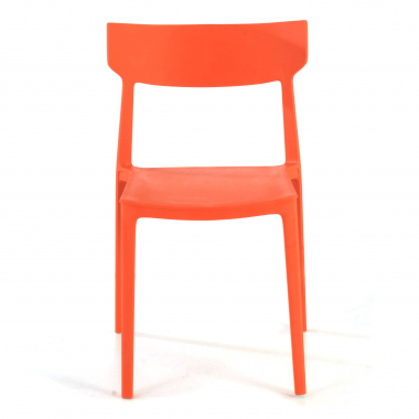 chaise de conference rouge samba plastique sans accoudoirs 3
