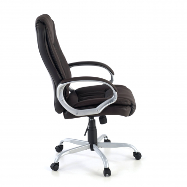 fauteuil de bureau marron baltimore simil cuir accoudoirs rembourres 7
