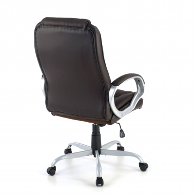 fauteuil de bureau marron baltimore simil cuir accoudoirs rembourres 8