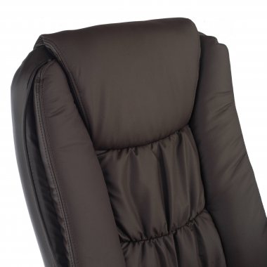 fauteuil de bureau marron baltimore simil cuir accoudoirs rembourres 4